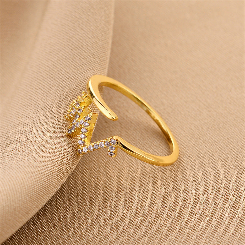 Ripple Ring – Elegant Minimalist Wave Band for Women