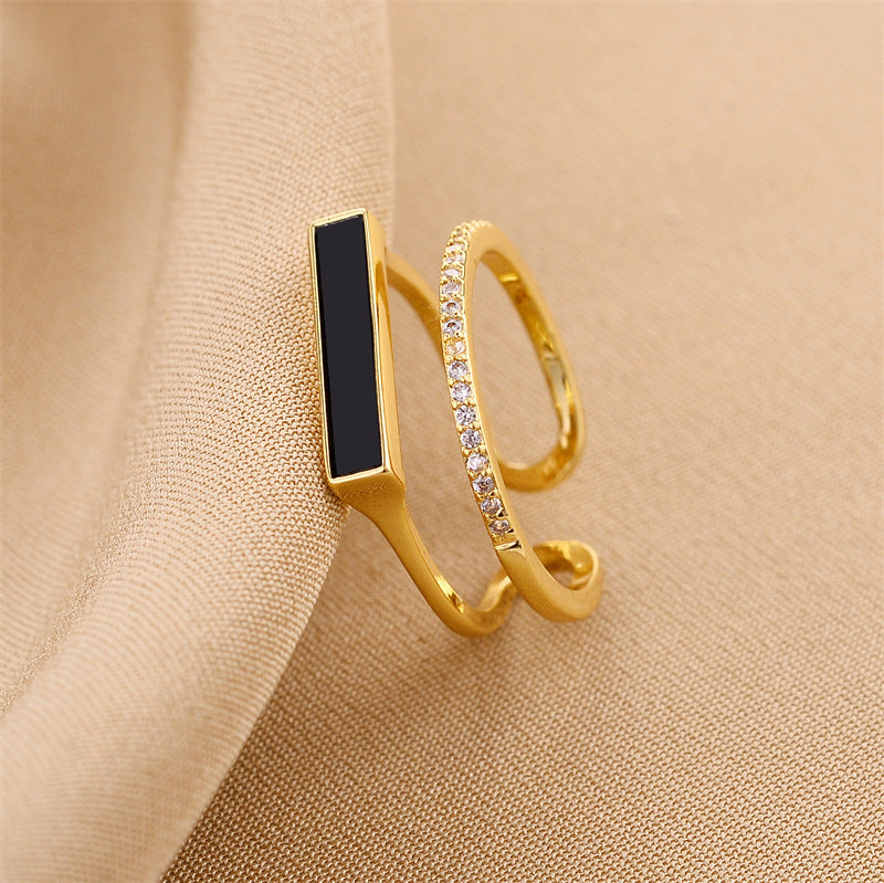 Creative Personality Real Gold Ring - Elegant Fine Jewelry