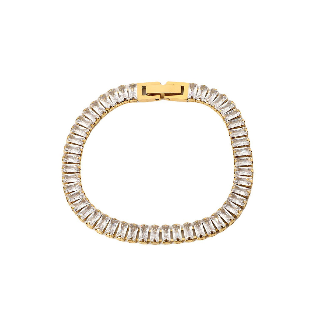 Shiny Cube Bracelet – Elegant Minimalist Geometric Jewelry