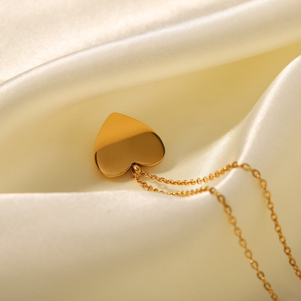 Love Opal Outer Ring Diamond Fashion Pendant Necklace