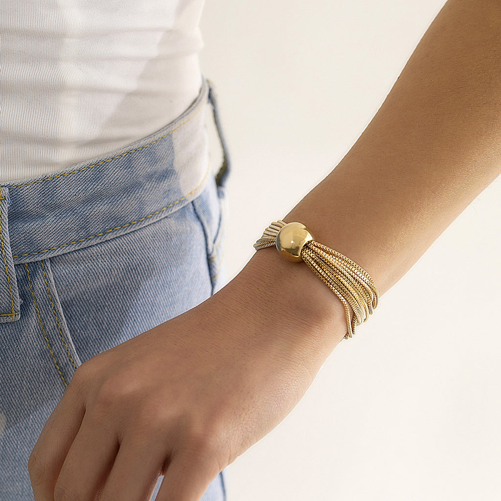 Layered Chain Stacking Chic Bracelet for Women