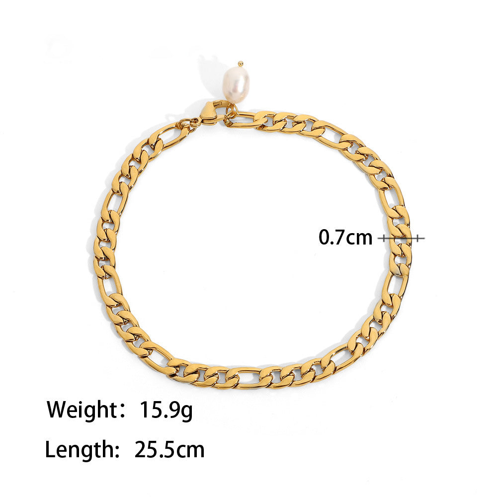 Baroque Pearl Anklet – Elegant Freshwater Pearl Jewelry