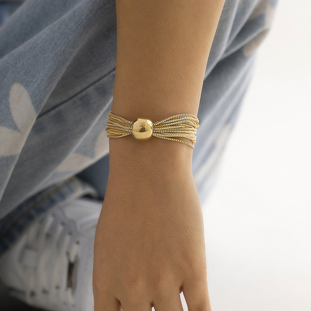 Layered Chain Stacking Chic Bracelet for Women